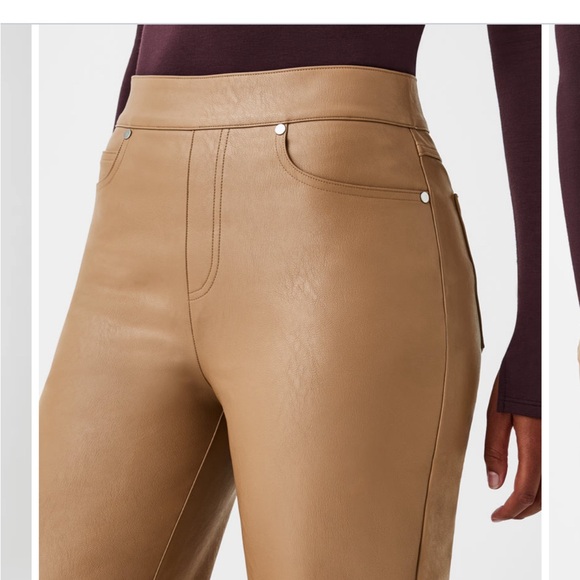 Spanx leather like straight leg pants - Picture 3 of 6
